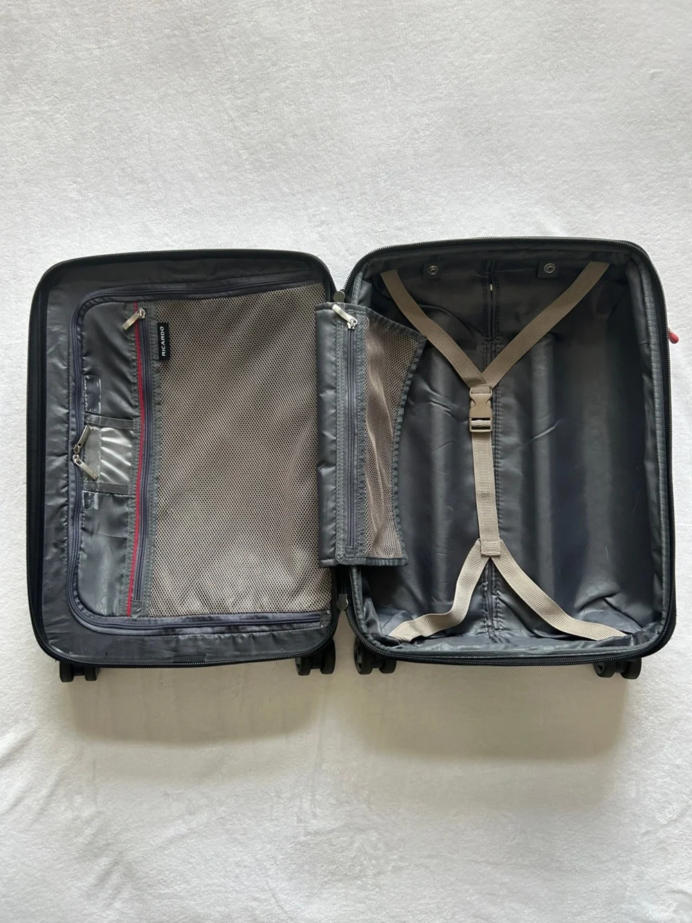 Ricardo Navy Blue Carry-On Spinner Luggage